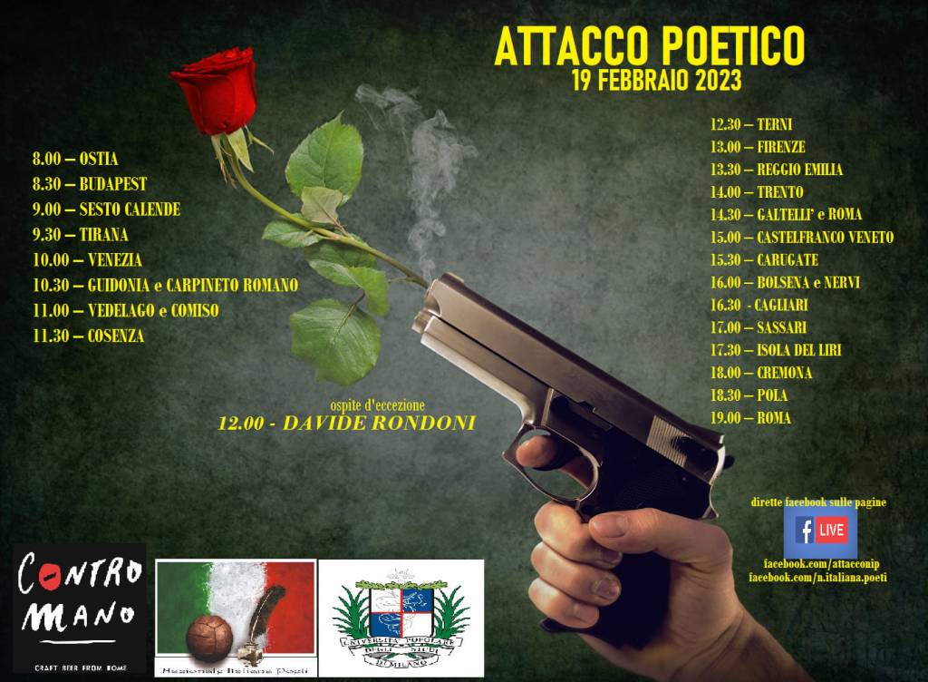 locandina attacco poetico discarica dell'inviolata