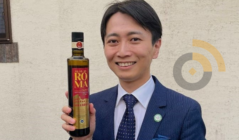 ministro giapponese con olio di roma