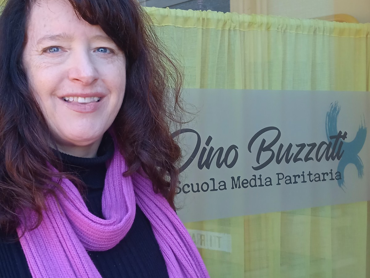 Dalla California a Fonte Nuova, Pamela McCollam insegnante d’inglese alla Dino Buzzati.
