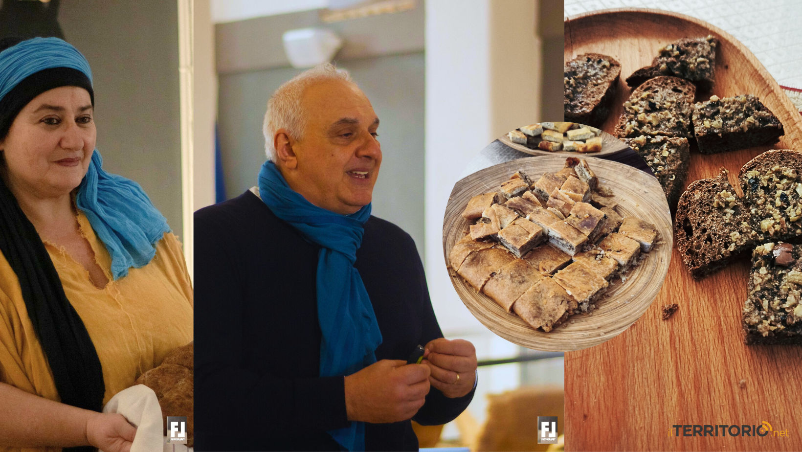 giorgio franchetti e cristina conte a tavola con gli antichi romani a Mentana