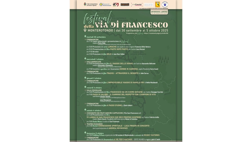 Festival della Via di Francesco a Monterotondo: arte, spiritualità e cammini
