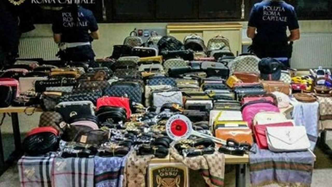 Roma: sequestrati 3500 articoli contraffatti in 24 ore