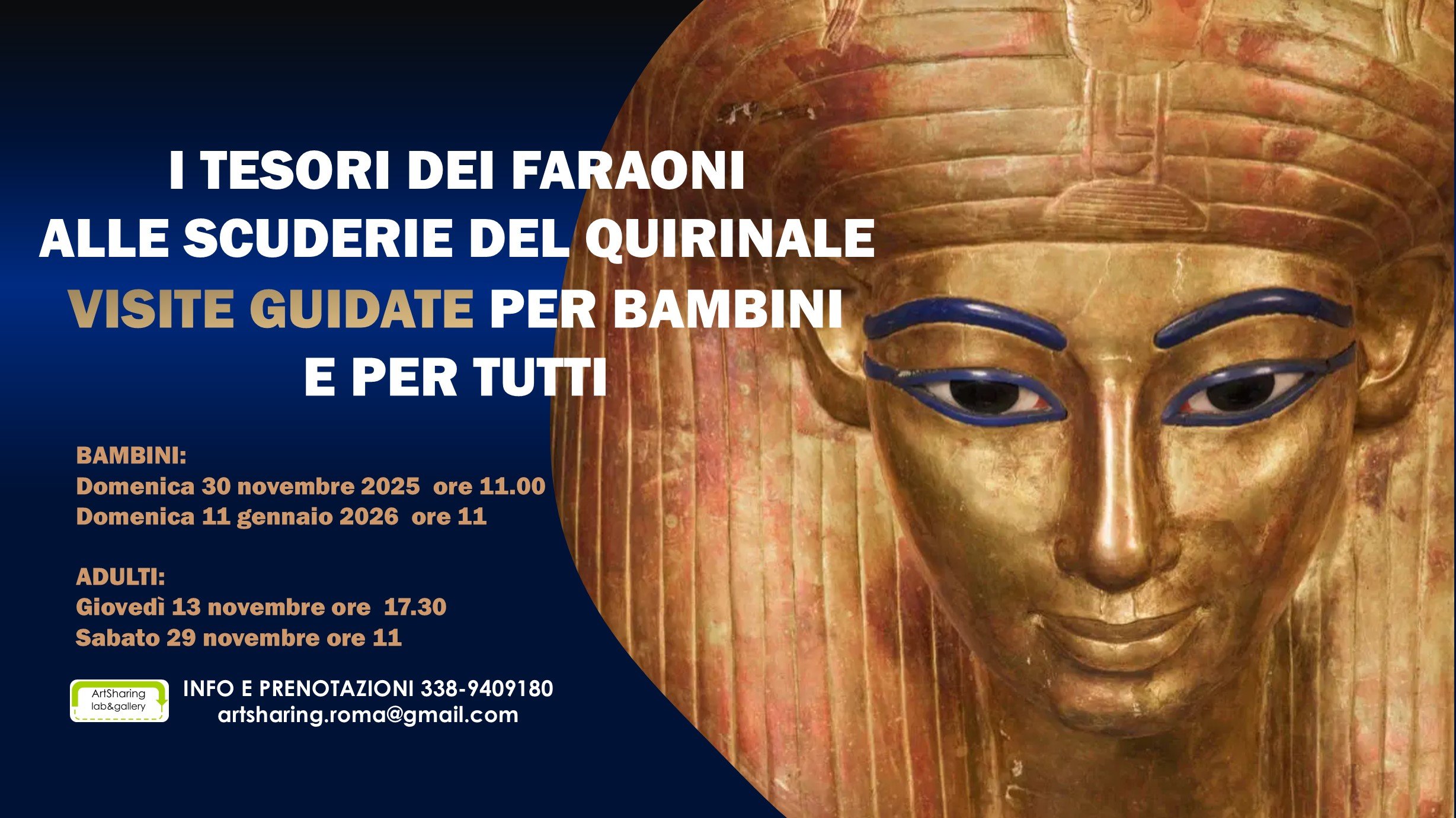 Tesori dei Faraoni: la mostra alle Scuderie del Quirinale