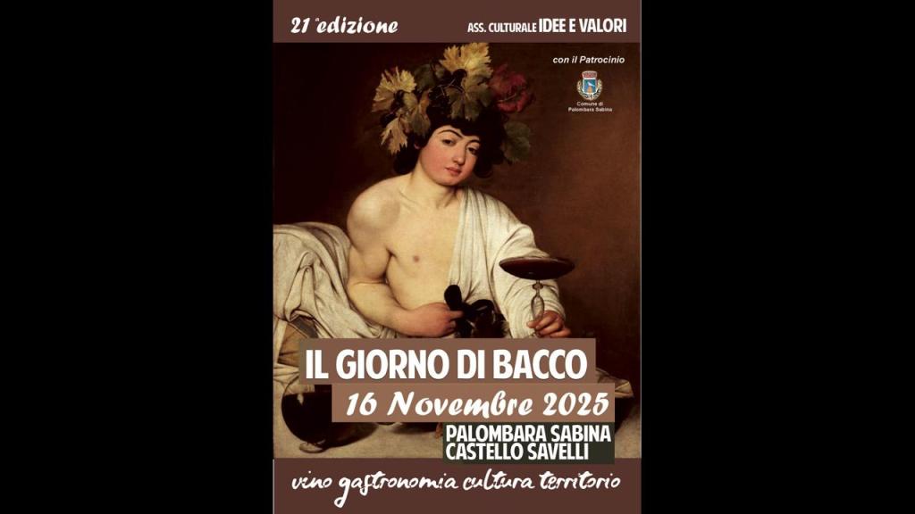 Palombara Sabina: torna il Giorno di Bacco 2025