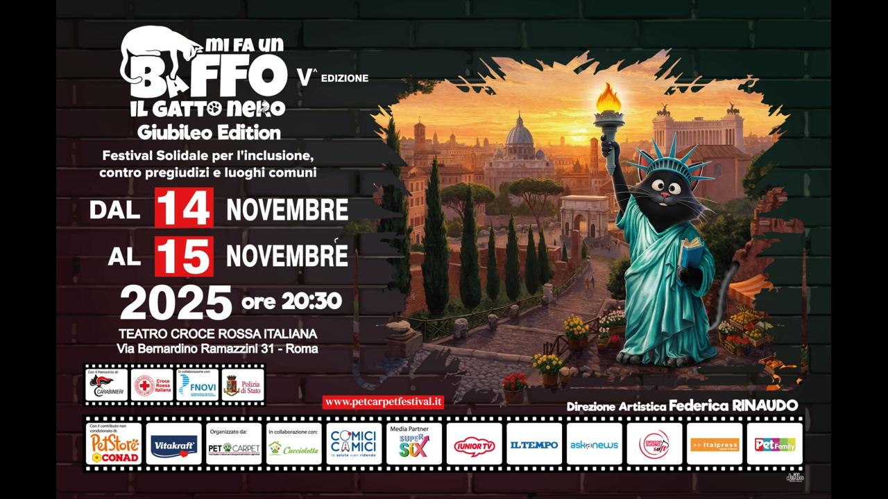 Roma: Festival Mi fa un Baffo il Gatto Nero contro superstizioni