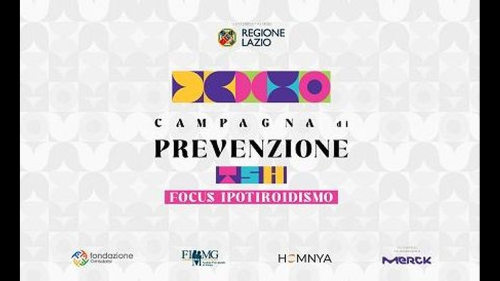 Lazio: parte la campagna di prevenzione sulla tiroide “Tsh-Focus Ipotiroidismo”