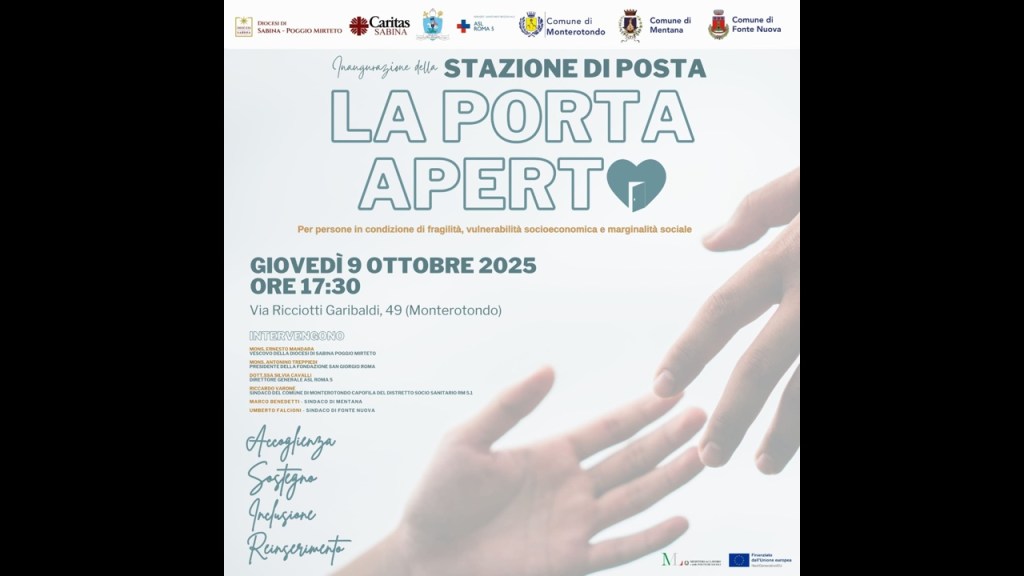 Monterotondo, apre “La Porta Aperta” per persone fragili