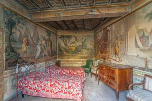 Stanza con le tele dipinte, Palazzo Santucci, Mentana, RM.