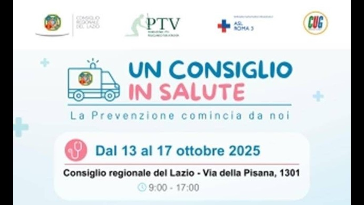 Lazio: torna “Un Consiglio in Salute” con visite e prevenzione gratuite