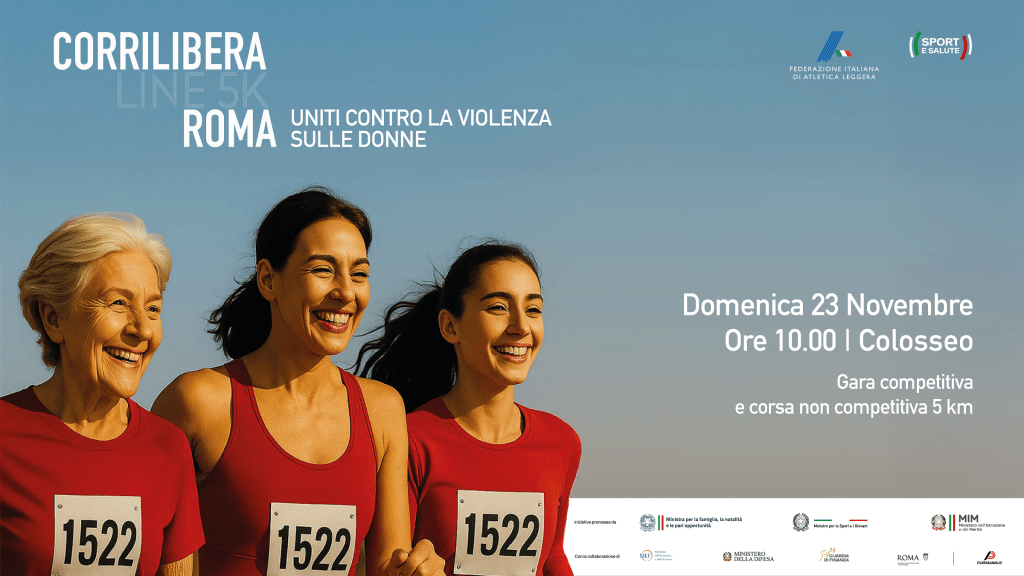 A Roma la gara “Corri Libera” contro la violenza sulle donne