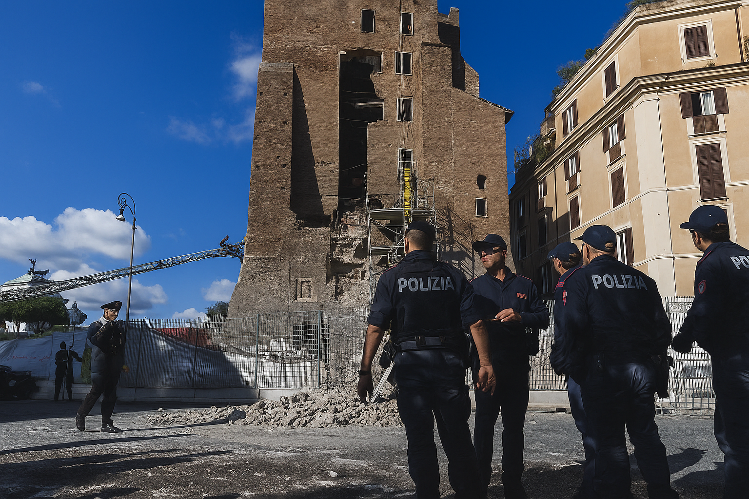 Crollo Roma: il cordoglio delle autorità e le ultime notizie