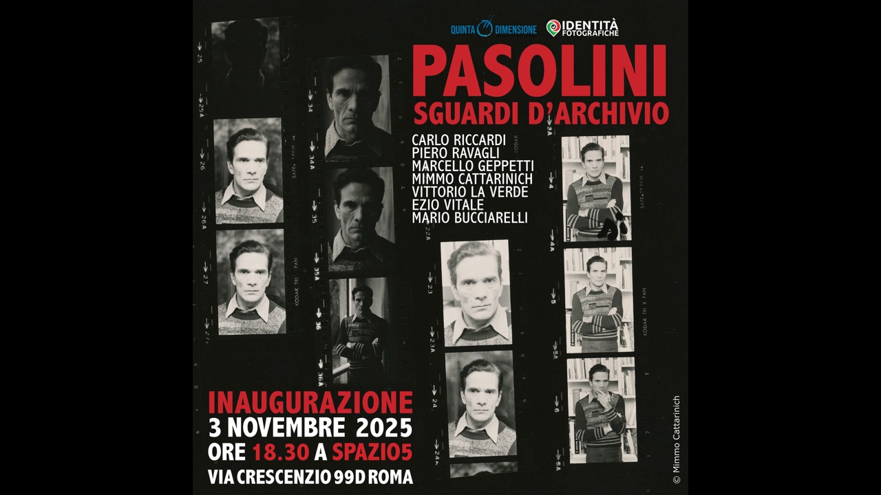 Pasolini: sguardi d’archivio inaugura a Roma il 3 novembre