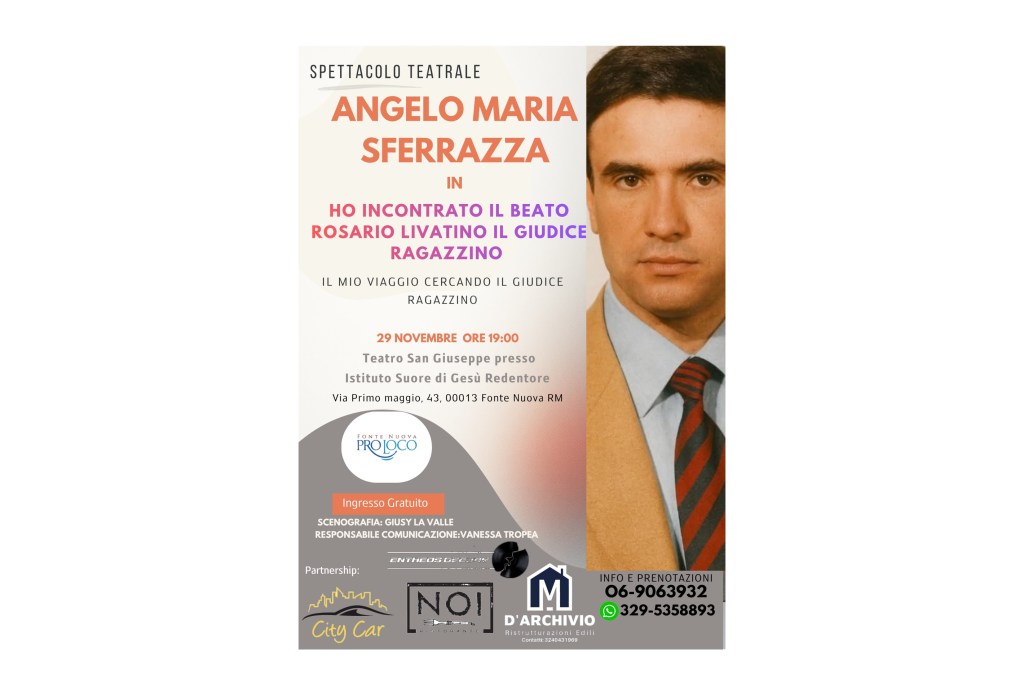 Spettacolo su Rosario Livatino a Fonte Nuova