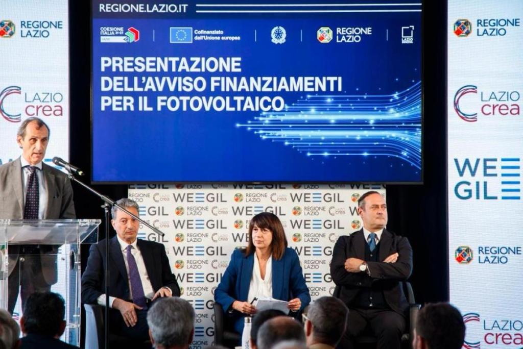 Lazio presenta il bando “Energia Solare per le Imprese”