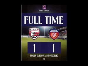 Guidonia Montecelio 1937 FC: pareggio a Carpi e striscia positiva