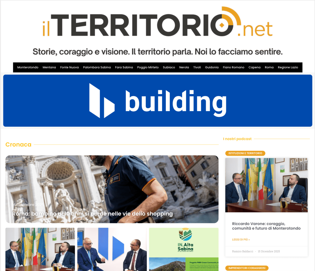 Nasce IlTerritorio.net, la nuova testata delle comunità locali
