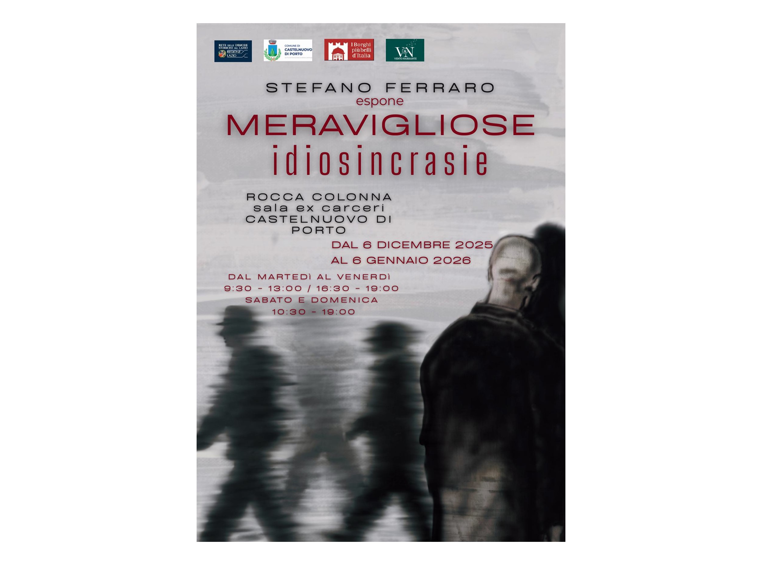 MERAVIGLIOSE IDIOSINCRASIE, A CASTELNUOVO DI PORTO LA MOSTRA DI FERRARO