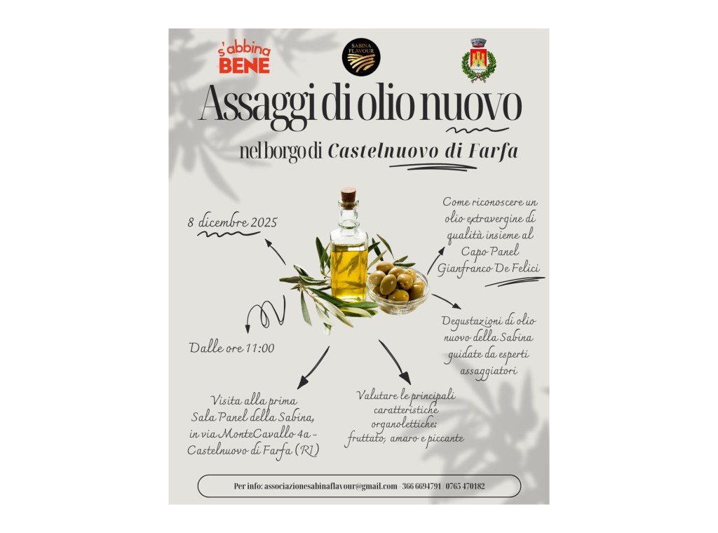 Sabina Flavour apre la Sala Panel al pubblico l’8 dicembre