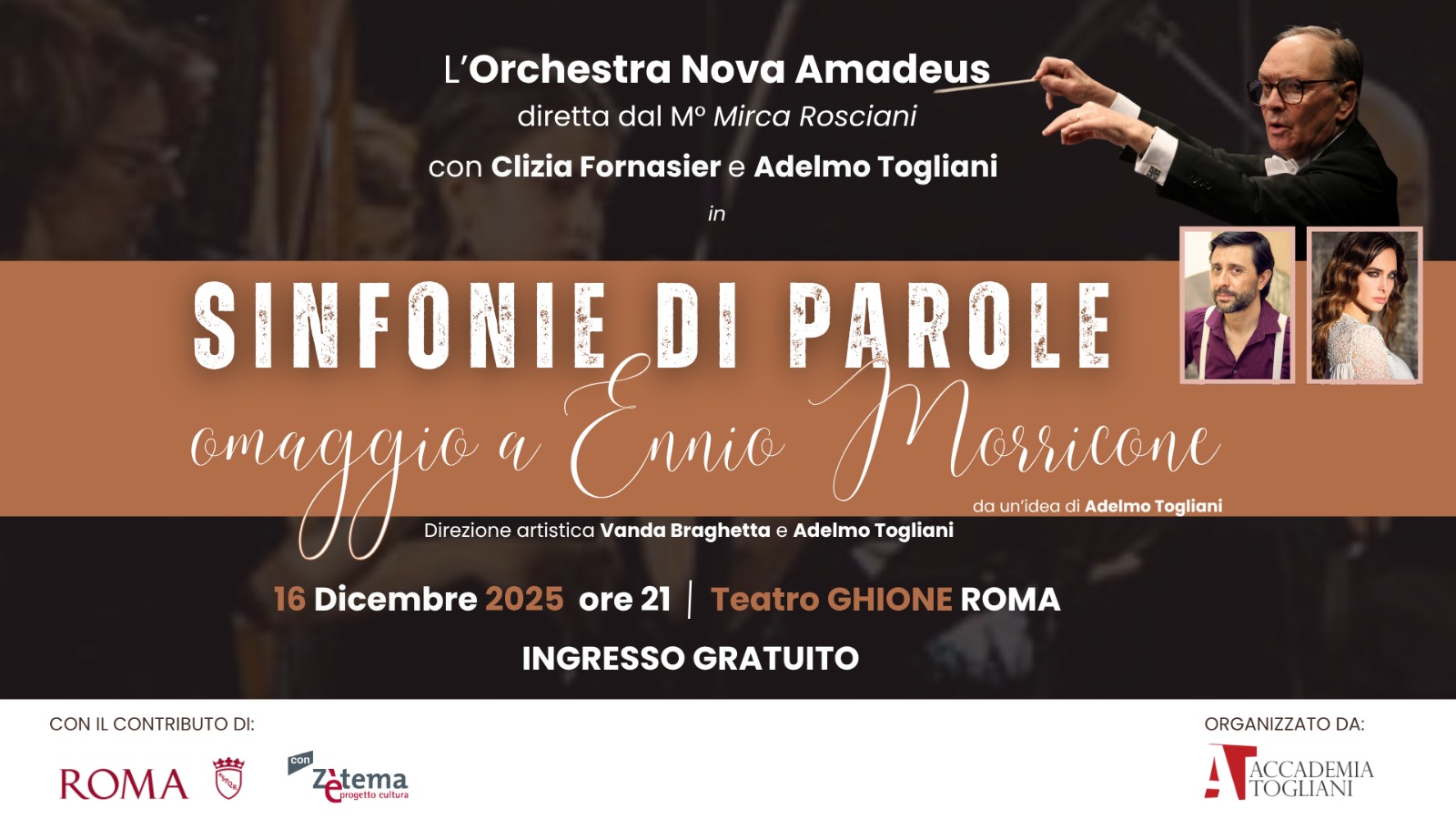 Sinfonie di Parole: omaggio a Ennio Morricone al Ghione