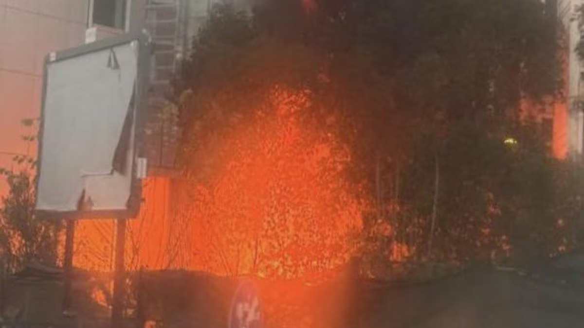 Incendio davanti Roma Tre a San Paolo. a fuoco Scienze Politiche