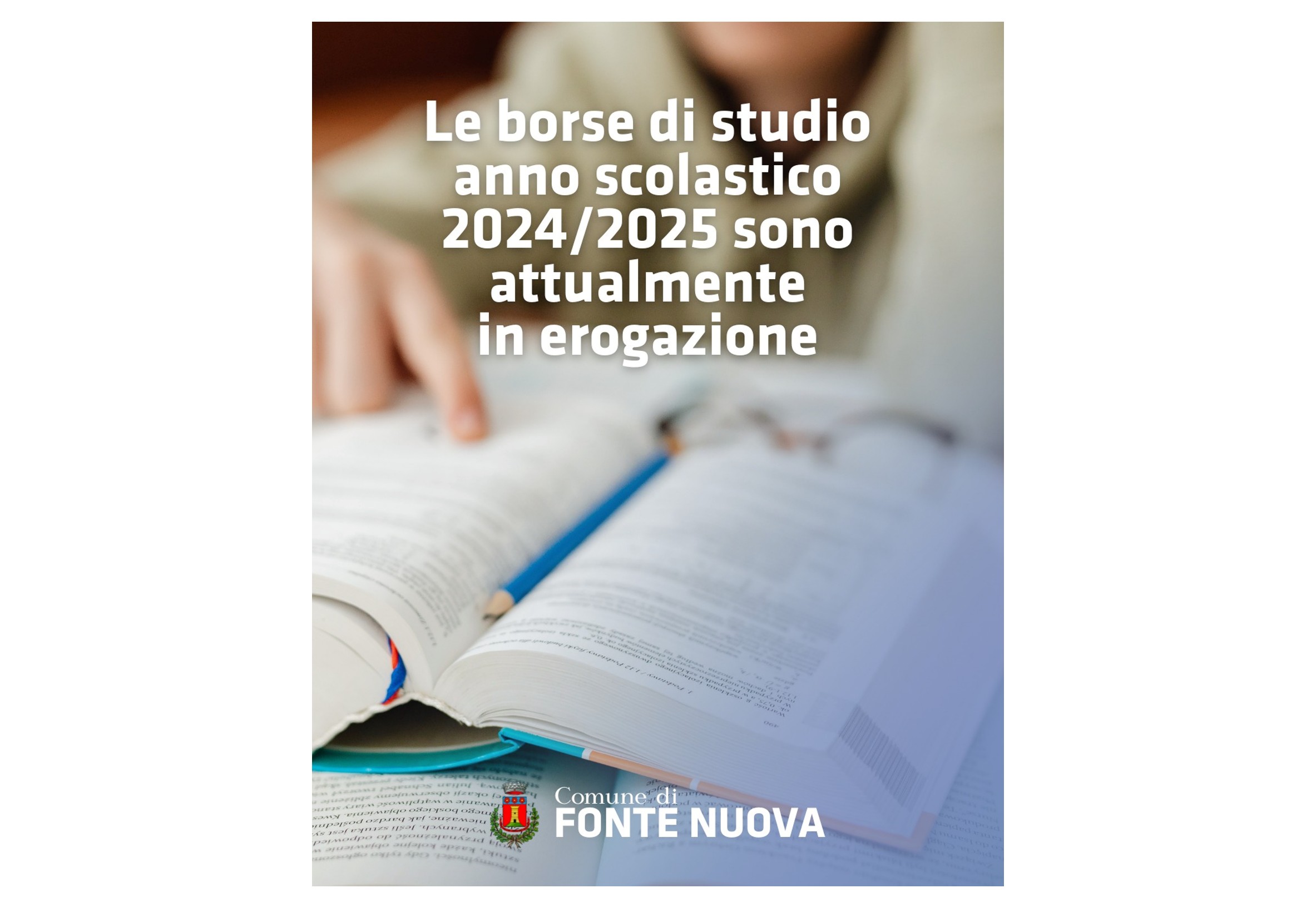 Fonte Nuova, in erogazione le borse di studio 2024/2025