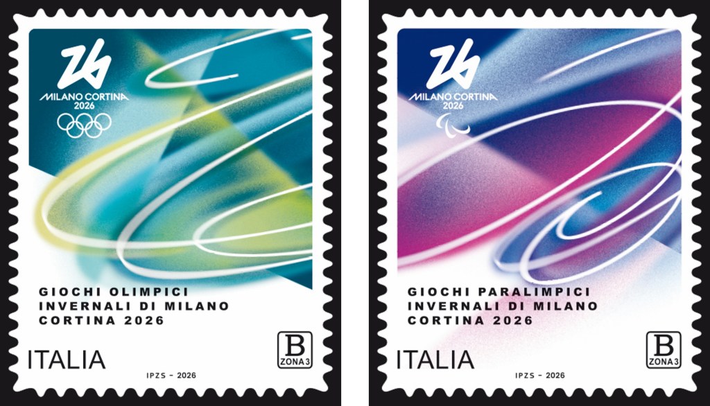 Milano-Cortina 2026: emessi due francobolli celebrativi