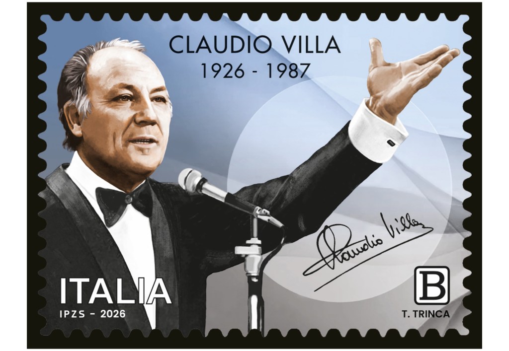 Francobollo Claudio Villa, emissione il 29 gennaio 2026