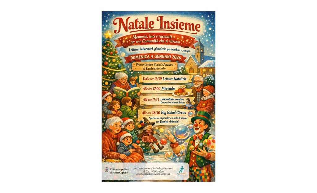 Castelchiodato: evento di comunità il 4 gennaio 2026