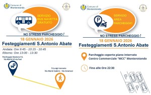 Monterotondo, navetta e parcheggi per Sant’Antonio Abate