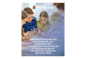 Fonte Nuova, voucher infanzia: domande fino al 13 marzo