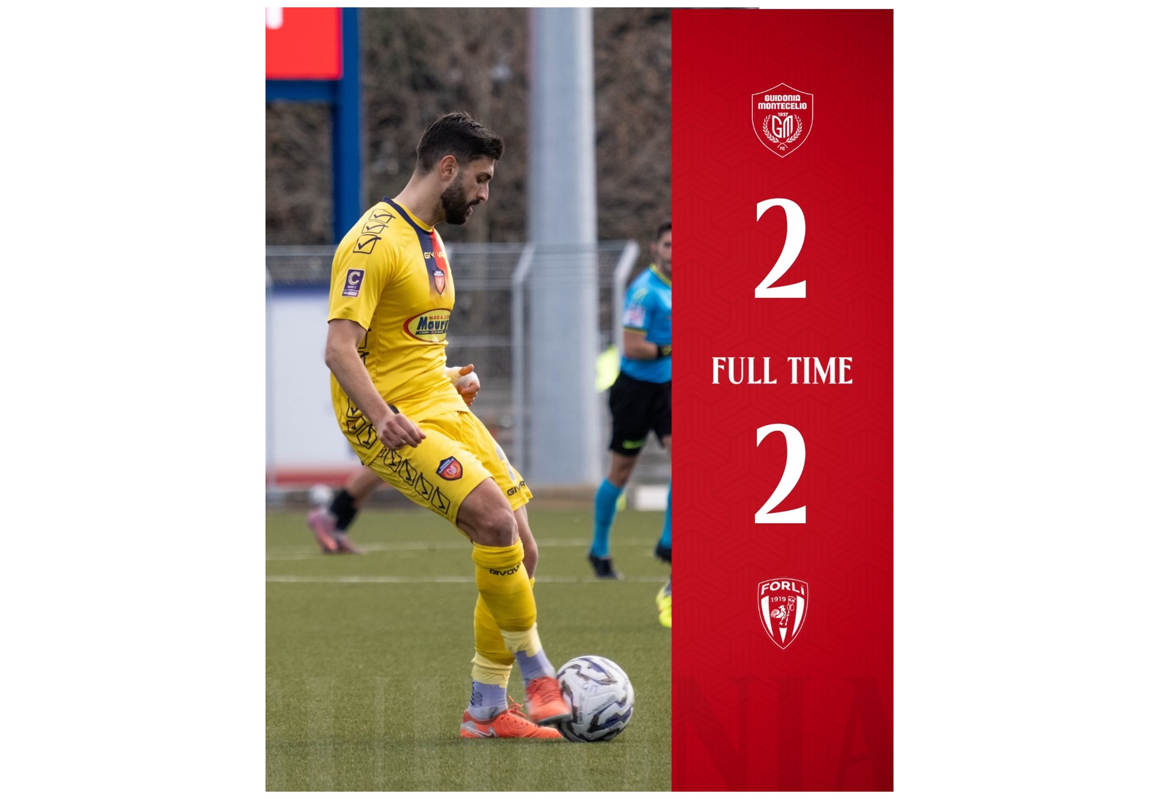 Guidonia-Forlì 2-2, pari casalingo nel girone B