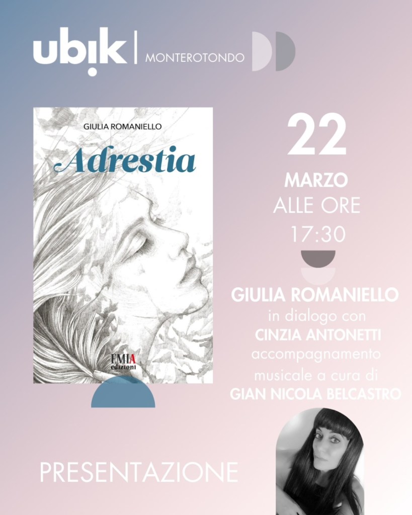 Monterotondo, “Adrestia” alla Ubik con Giulia Romaniello