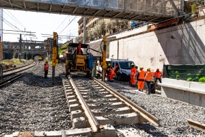 Roma, Pigneto: posati i primi binari della nuova fermata