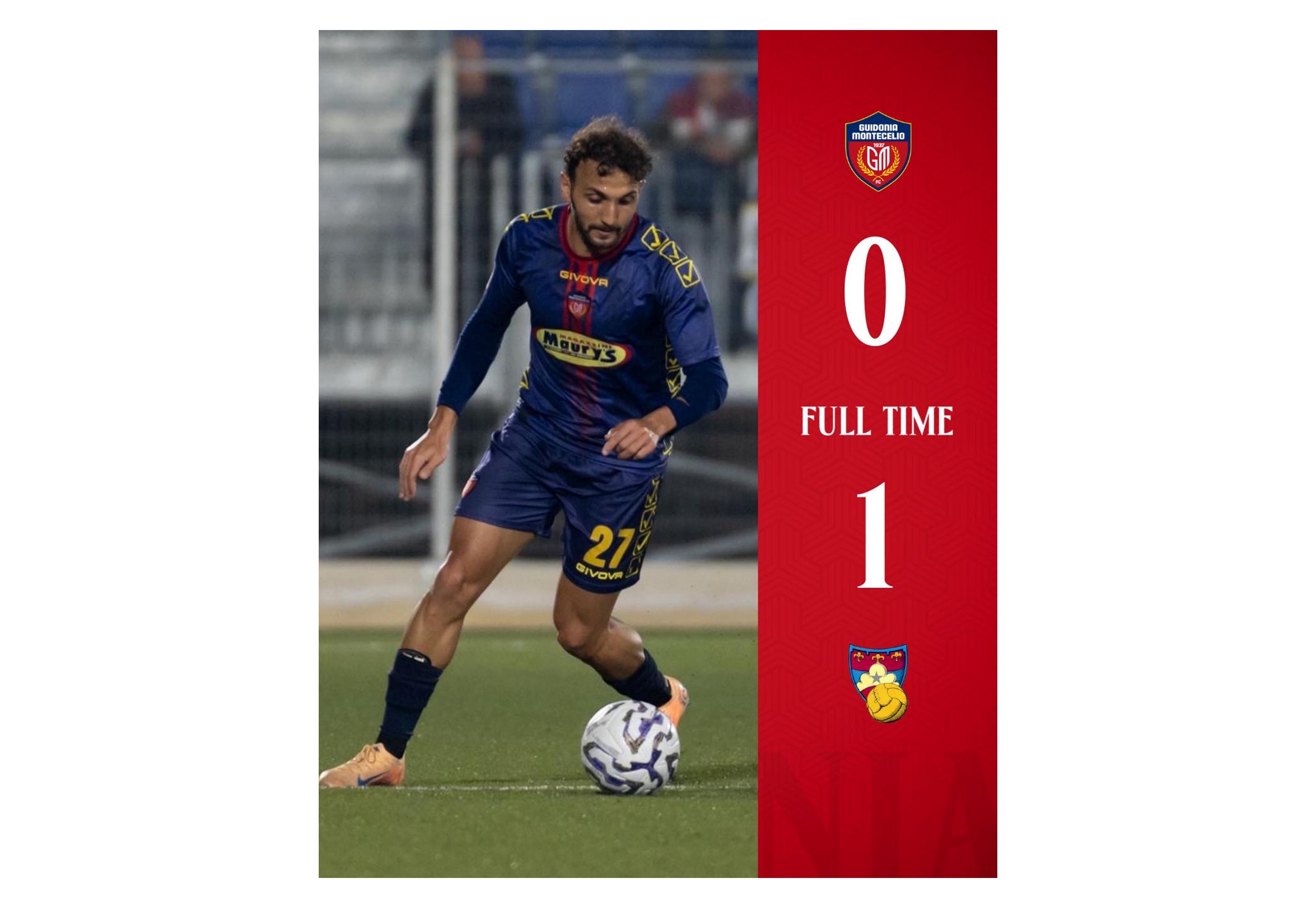 Serie C, Guidonia ko col Gubbio: decide Ghirardello