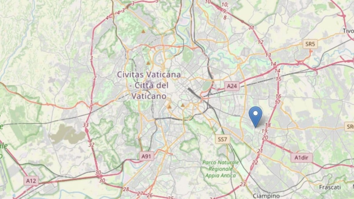 Terremoto a Roma, scossa avvertita nella serata del 14 marzo