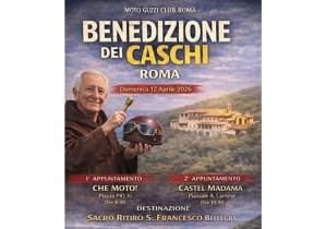 Bellegra, benedizione dei caschi per i motociclisti