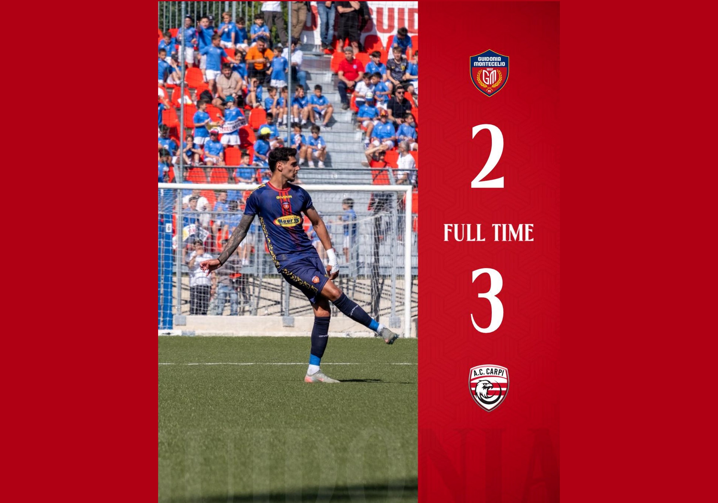 Guidonia Montecelio 1937 Fc salvo nonostante il ko col Carpi