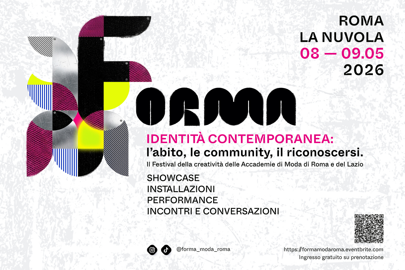 Roma, l’8 e 9 maggio torna Forma alla Nuvola