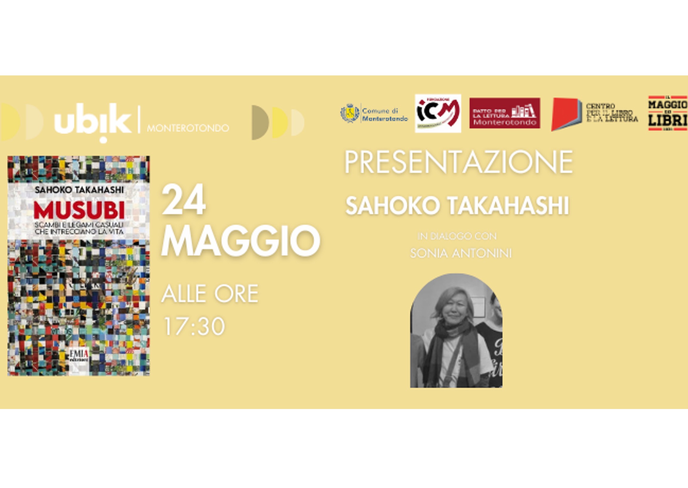 Monterotondo, alla Ubik arriva “Musubi” di Takahashi