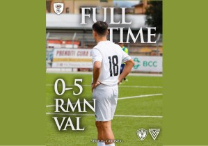 Real Monterotondo ai playout dopo il ko col Valmontone