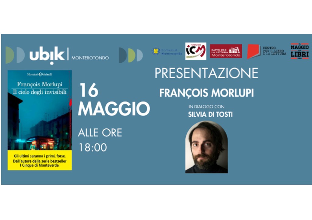 Monterotondo: François Morlupi presenta il nuovo noir alla libreria Ubik