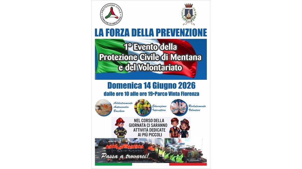 Mentana – “La Forza della Prevenzione”: evento dedicato alla Protezione Civile e al volontariato