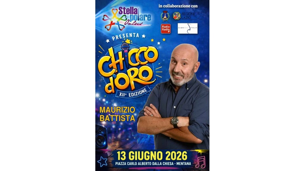 Mentana – Maurizio Battista ospite del concorso canoro “Chicco d’Oro”: tutte le info