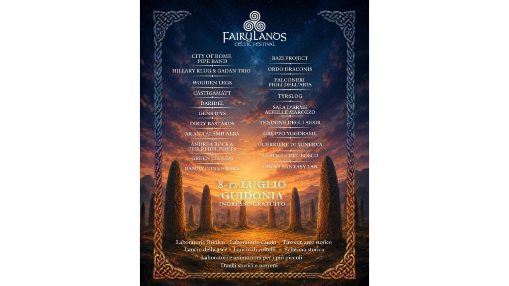Fairylands Celtic Festival: a Guidonia torna la magia, svelato il programma