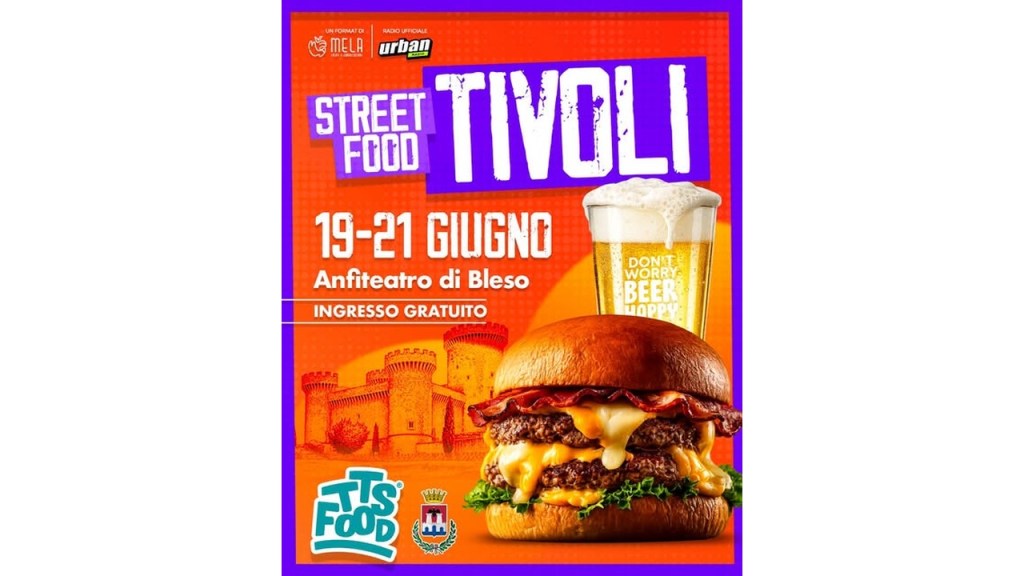 Tivoli – Arriva il TTS Food: tre giorni di street food all’Anfiteatro di Bleso