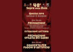 Fonte Nuova: stasera le premiazioni della Sagra delle Rose e i fuochi d’artificio