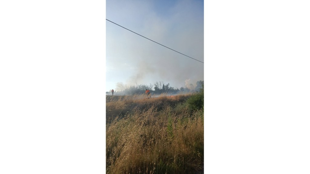 Incendio in via Gattaceca: in corso le operazioni di spegnimento a Monterotondo