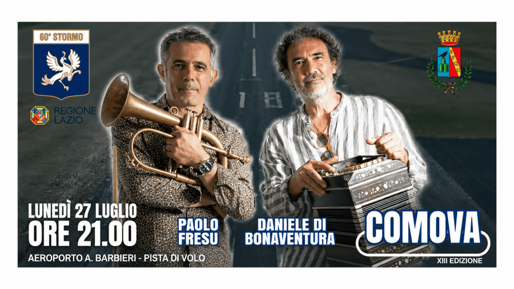 Guidonia Montecelio: sold out il concerto di Paolo Fresu e Daniele Di Bonaventura all’Aeroporto Barbieri