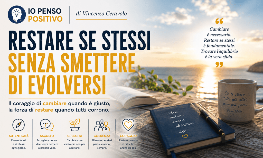 Restare se stessi senza smettere di evolversi