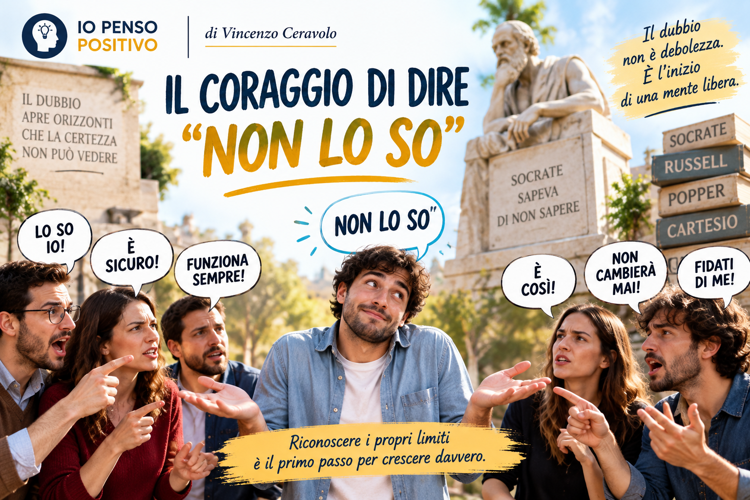 Il coraggio di dire “non lo so”: perché il dubbio è un segno di intelligenza